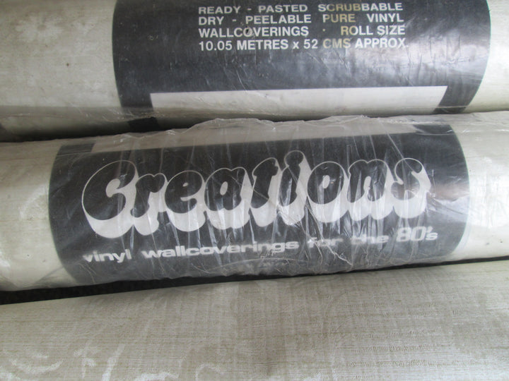 1980 Vintage Grey Beige Shimmery Boutique Wallpaper 10.05 M x 520-530W