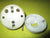White/Brown Bakelite & Porcelain Straight Sided Rocker Switch 50D x 30H