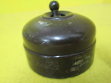 Brown Bakelite with Brown Porcelain Toddle Switch 58D x 38H