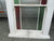 Antique Red, Green and clear Cathedral Glass  Double Hung Window  1660H x 820W x 140D