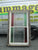 Antique Red, Green and clear Cathedral Glass  Double Hung Window  1660H x 820W x 140D