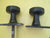 Iron Rectangle Circle Knob with Handle with Celtic Cross Design & Key Hole Cover Plate 67L x 47W/Knob 50D x 70H