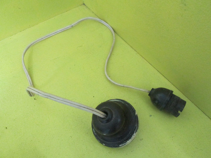 Brown Bakelite Pendant Ceiling Fitting with Lamp Holder 65D x 50H/30D x 50H