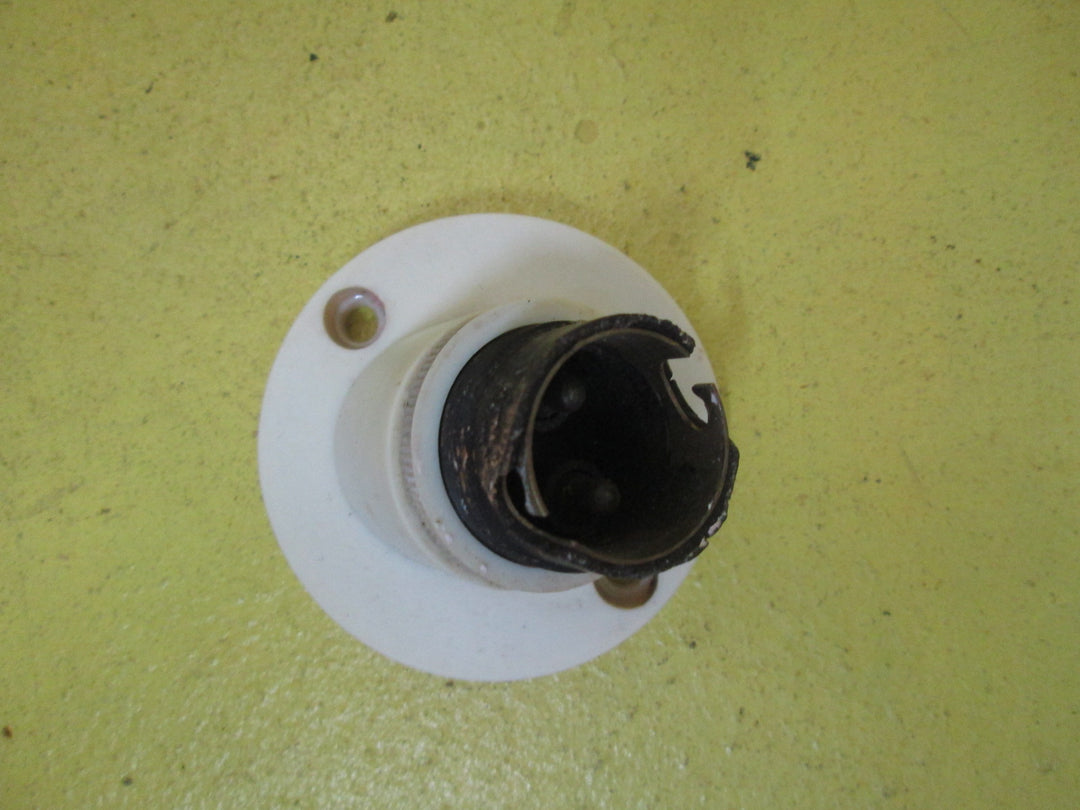 Angled Bakelite Light Mount with Lamp Holder 63D x 45H