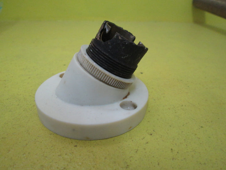 Angled Bakelite Light Mount with Lamp Holder 63D x 45H