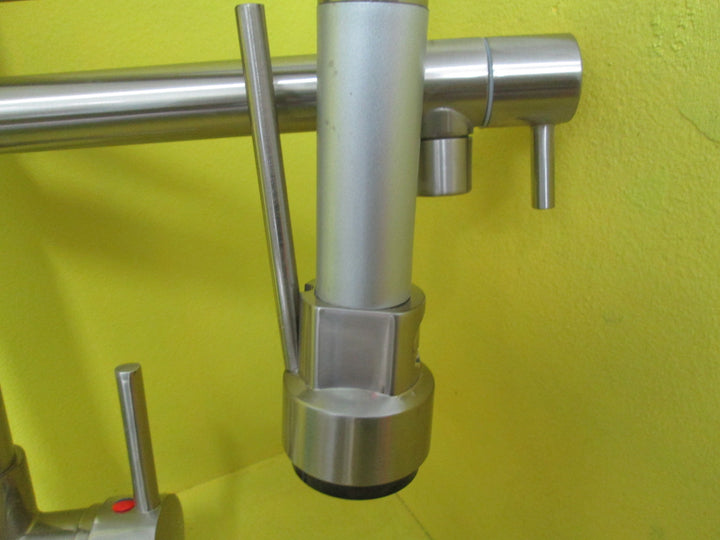 Kitchen Mixer High Rise Spray Brush Nickel & Chrome (Black Spray Head)