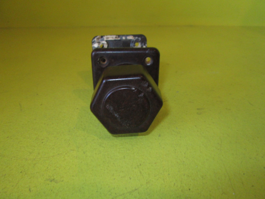 Brown/ White Bakelite Hexagonal Knob Handles 45D x 50H