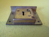 Brass Draw Lock with Plate 64L x 47W x 15D