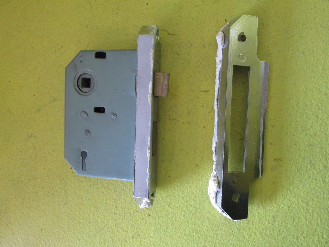 Art Deco French Door Mortice Lock with Stricker 55 Axial /140L x x20W/Body 100L x 75W