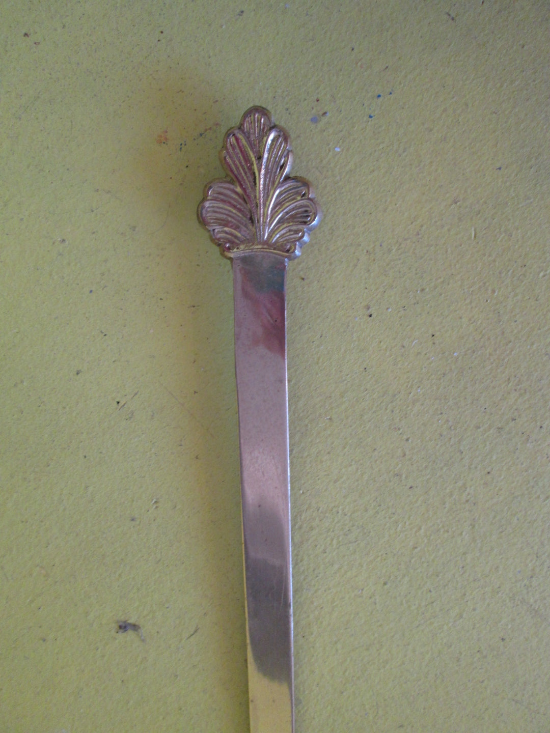 Ornamental Brass Fleur de lis Brass Strap Hinge (78Lx9Wx0.5D)