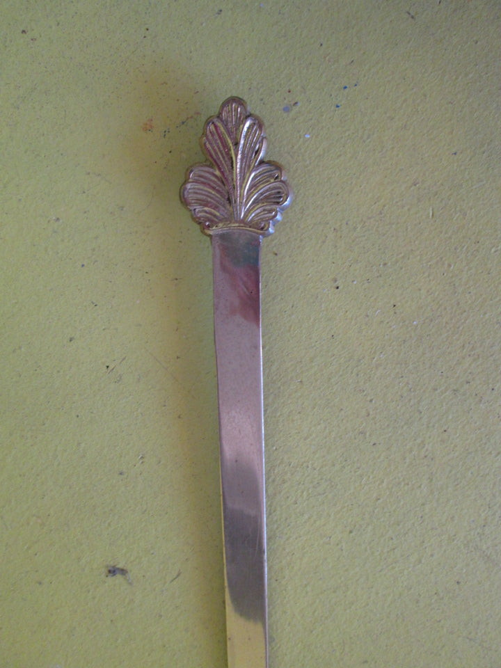 Ornamental Brass Fleur de lis Brass Strap Hinge (78Lx9Wx0.5D)