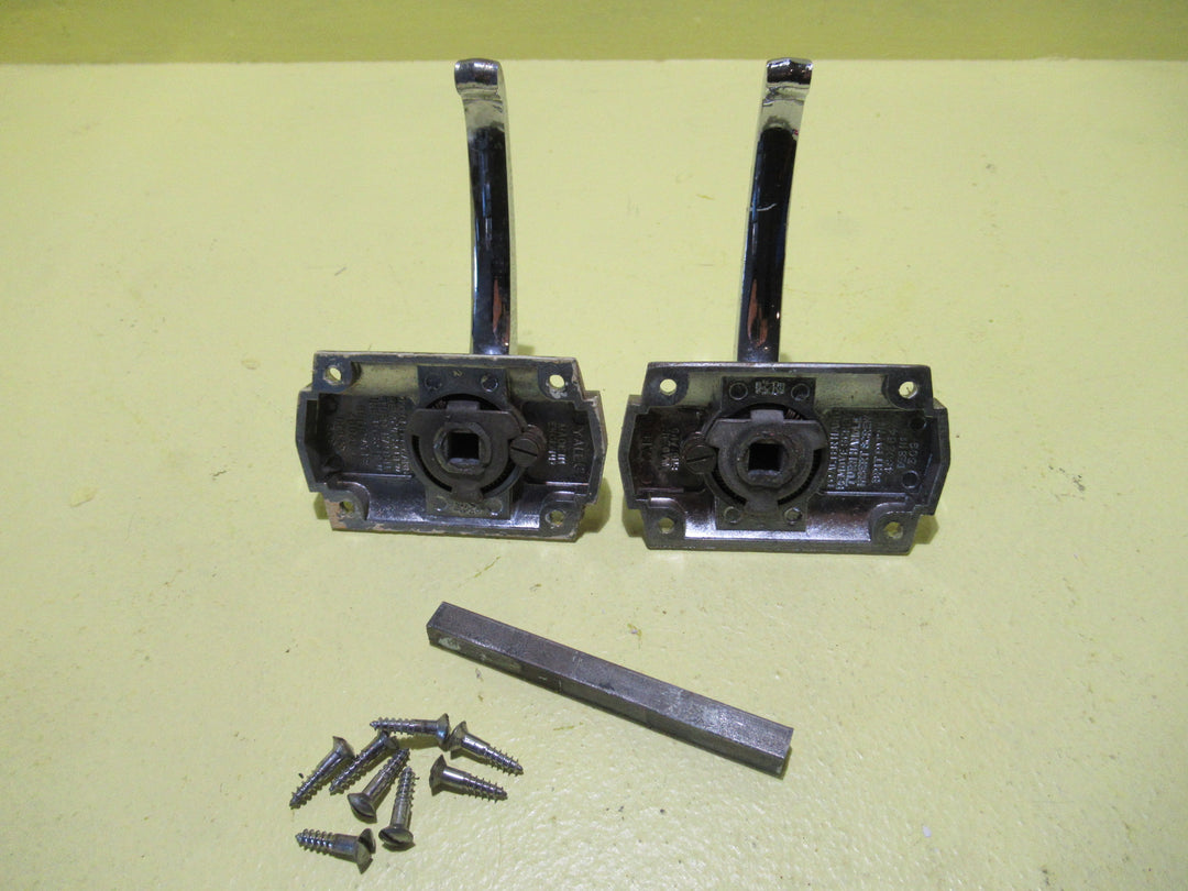 Art Deco Yale Stepped Latch Handles with Inverted V Curve Designed Lever 80L x 47W/Lever 50H x 100L