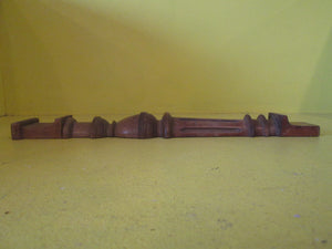 1930s Kauri Ornamental Cupboard or Wall Piece 38Lx6Wx4D