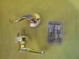 Windsor Lever Door Set Polished Brass 110Lx55H/65D