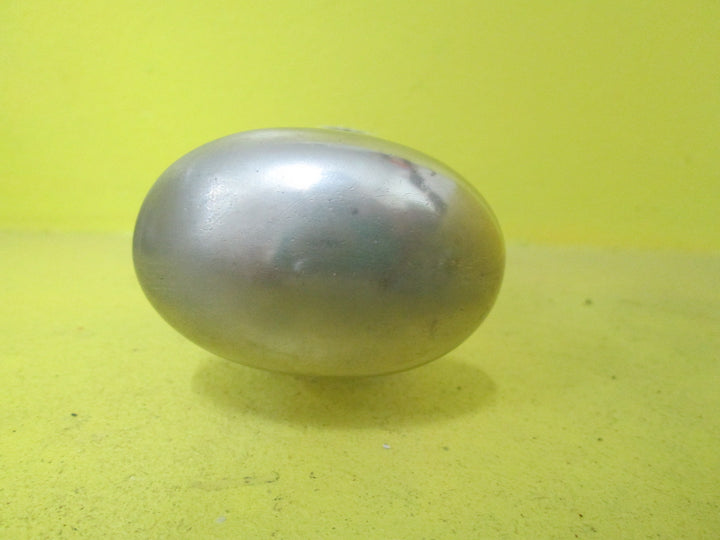 Vintage Chrome Oval Knob Handle with Circular Plate Knob 65L x 40W/Plate 60D