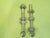 Brass French Door Slide Bolts with Securing Clasps 200L x 20-40W/Knob 30D x 30H