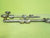 Brass French Door Slide Bolts with Securing Clasps 200L x 20-40W/Knob 30D x 30H