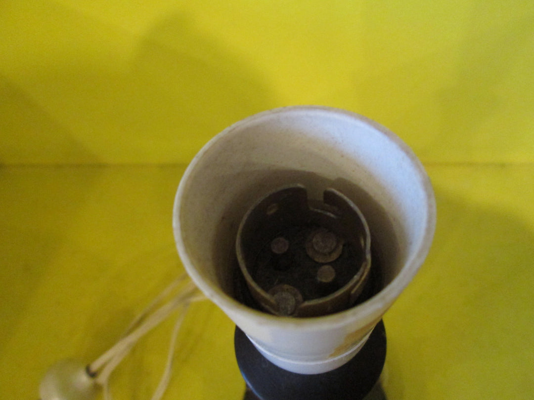 Dark Stain Vase Lamp Stand 110D x 220H