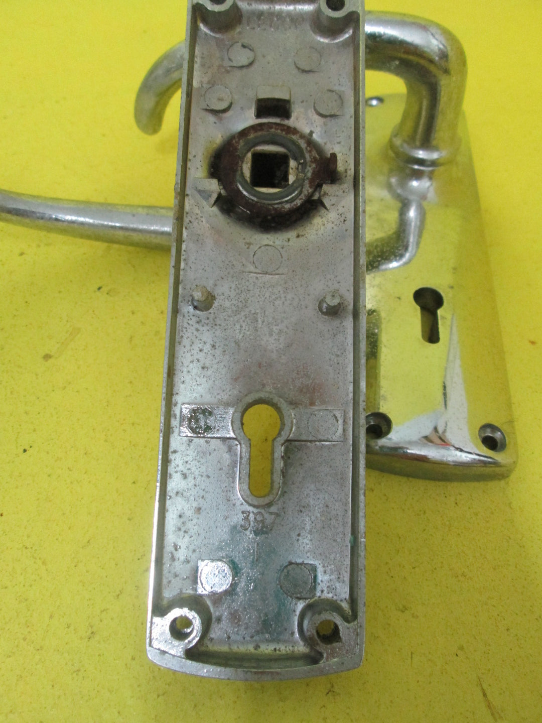 Legge 397 Long Plate Lever Door Handle 152Lx 40W/Lever 105L x 58H