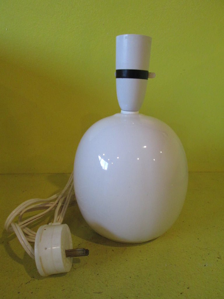 Oval White Ceramic Lamp Stand 210H x 130Dapprox