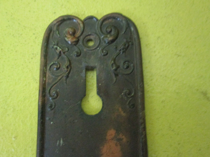 Ornate 1800,s Copper Coated  Door Cover Plates 150L x 40W