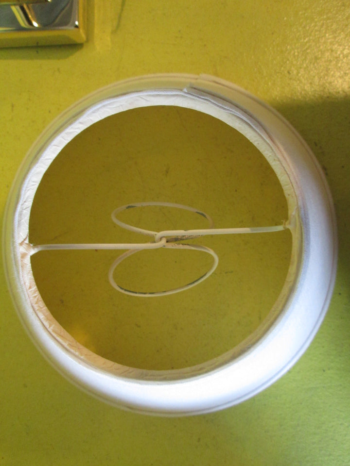 Wall Light Shade - Brass Extendable arm with Cream Fabric Shade 480L x 180H x Base 250D  - 12L