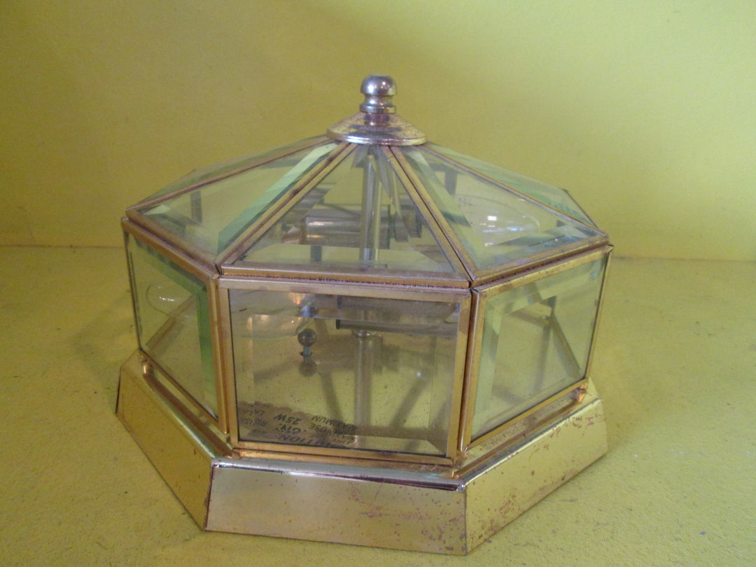 Octagonal Beveled Glass Ceiling/Wall Light (225Dx160H)