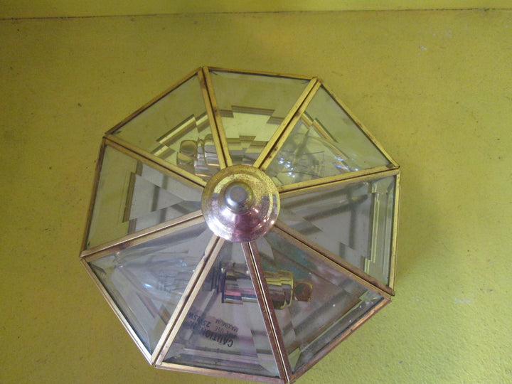 Octagonal Beveled Glass Ceiling/Wall Light (225Dx160H)