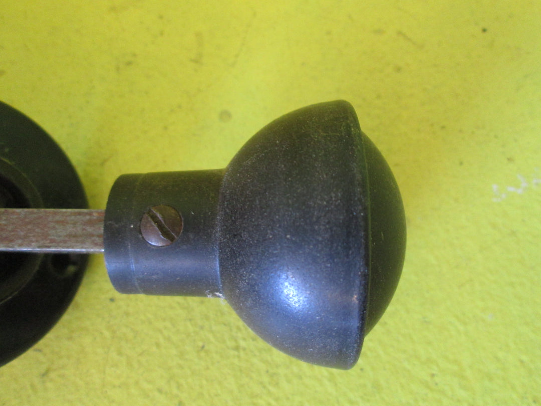 Round Black Bakelite Knob Handle with Rose 60D x 65H /65D Rose