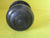 Art Deco Black Bakelite Bullseye Knob Handles with Rose and Mortice 55K x 45-50D