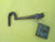 Antique Brass Hook with Fastener - Hook 130L x 50W/Plate40SQ