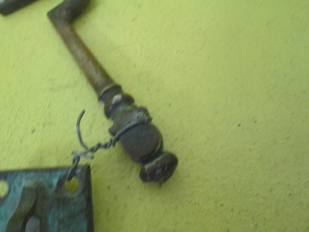 Antique Brass Hook with Fastener - Hook 130L x 50W/Plate40SQ