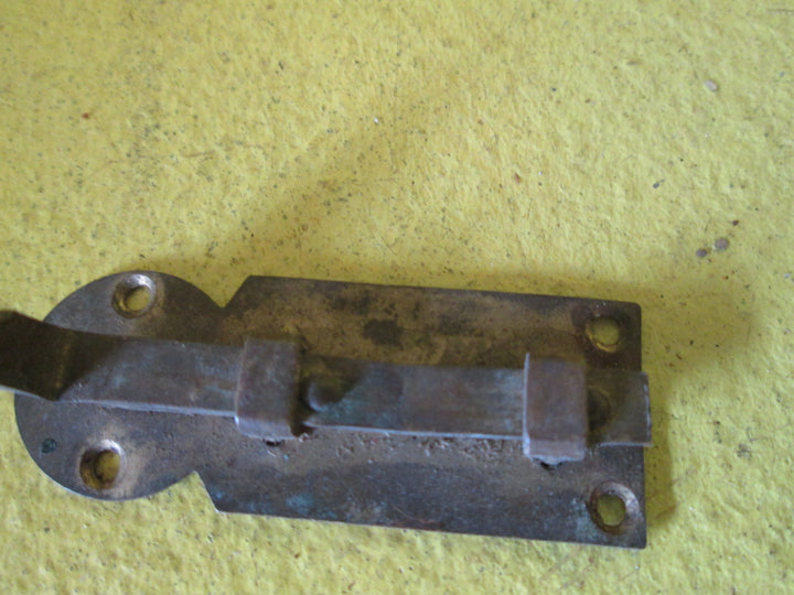 Slimline Slide Bolt - Brass & Antique Copper 50-65L x 15-16W