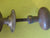 Solid Brass Oval Knob with one Rose/Square Plate 65-45W x 60H