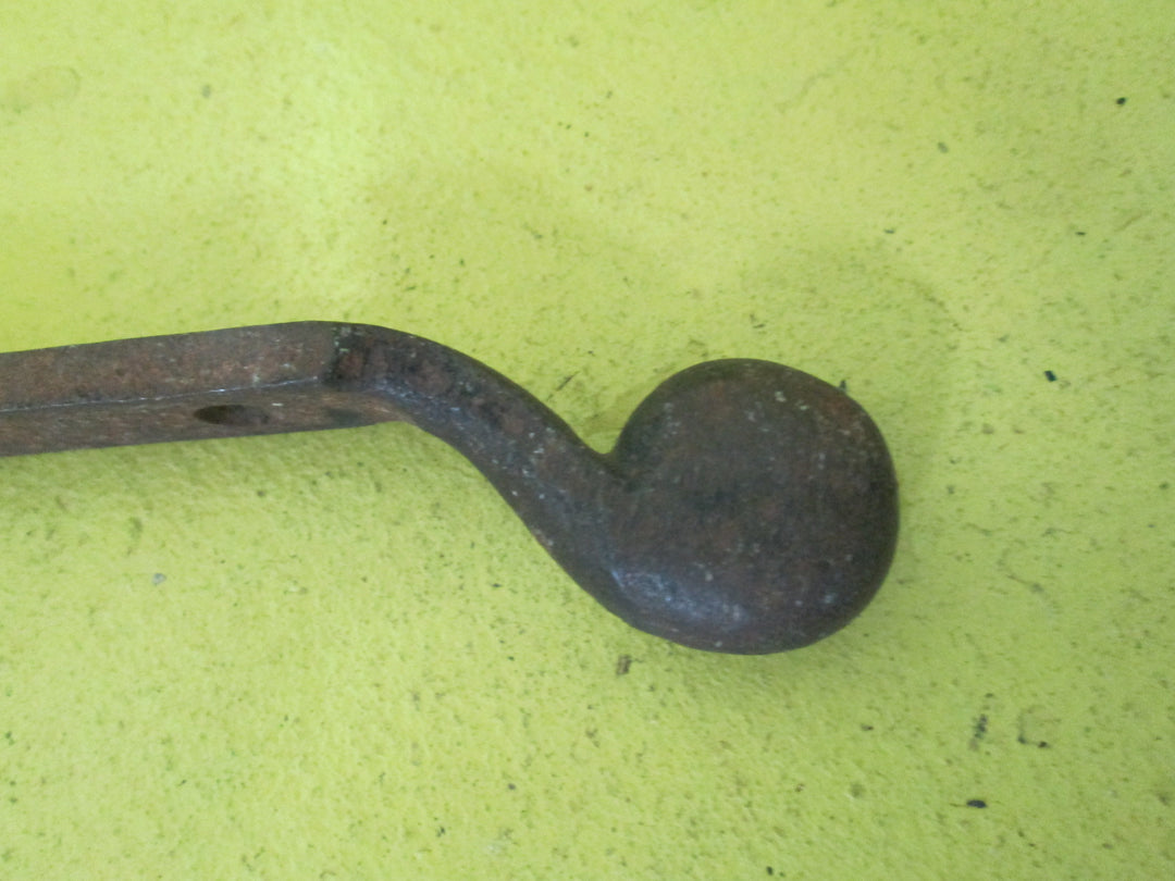Victorian Cast Iron Solid Circular End Window Stay 335L x 15W