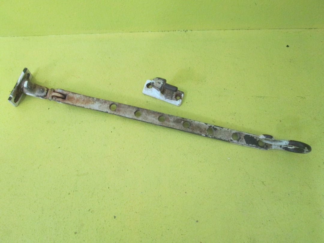 Victorian Iron Rat Tail Casement Stay Complete 340L x 16W