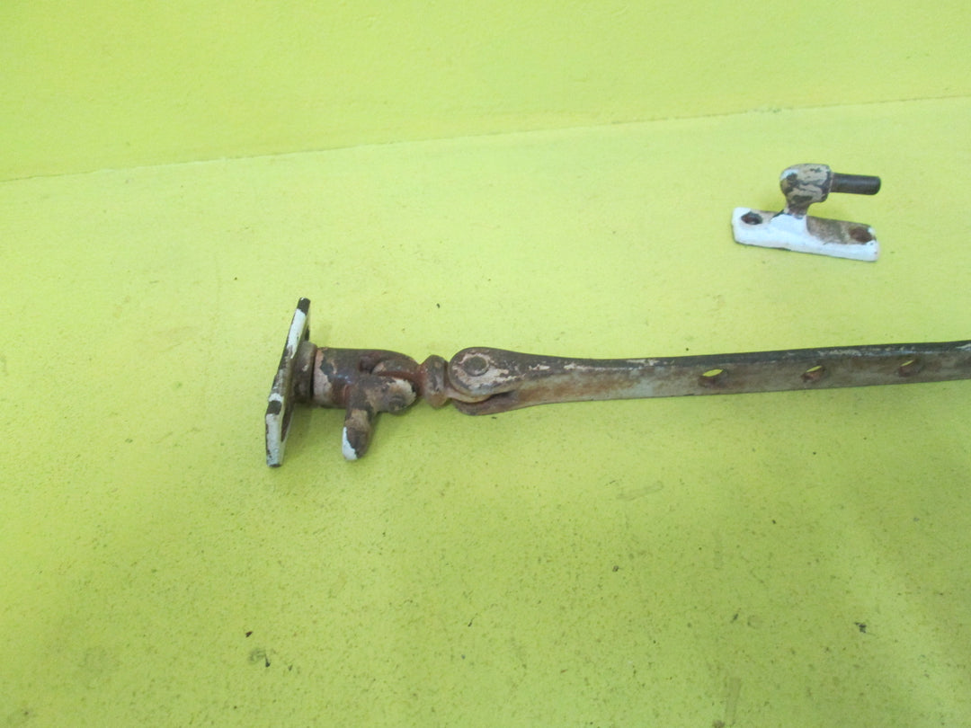 Victorian Iron Rat Tail Casement Stay Complete 340L x 16W