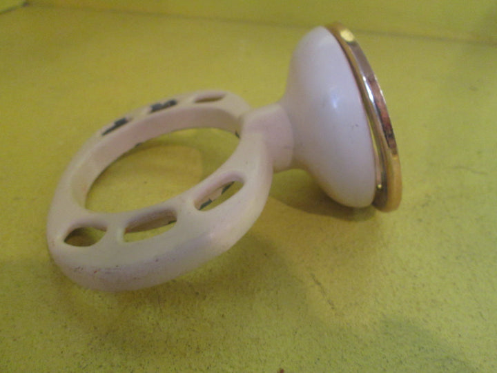 Almond Ivory  Toothpaste Holder 65Dia/Hlolder 110W x 105D