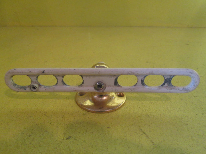 Toothbrush Holder Almond Ivory & Brass 140L x 30D x 40H/150L x 25D x 25H