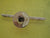 Toothbrush Holder Almond Ivory & Brass 140L x 30D x 40H/150L x 25D x 25H