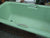 Vintage Art Deco Green Cast Iron Bath with Handles