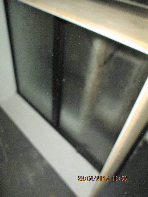 Brown Aluminium Bathroom 2-Lite Bottom Opening(995H x 1190W)