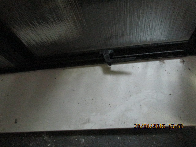 Brown Aluminium Bathroom 2-Lite Bottom Opening(995H x 1190W)