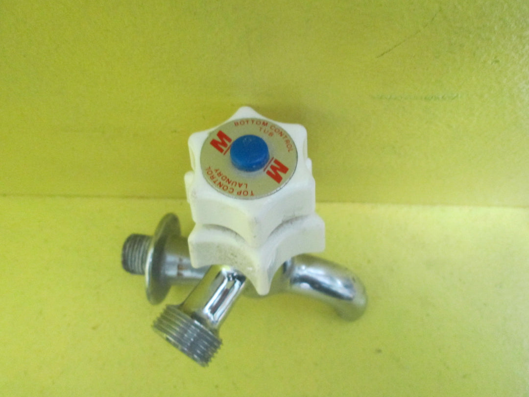 Double Laundry Taps with Side Mounting Hoses 125L x 105W x 15D