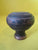 Vintage Wooden & Brass Bullseye Knob with Brass Rose
