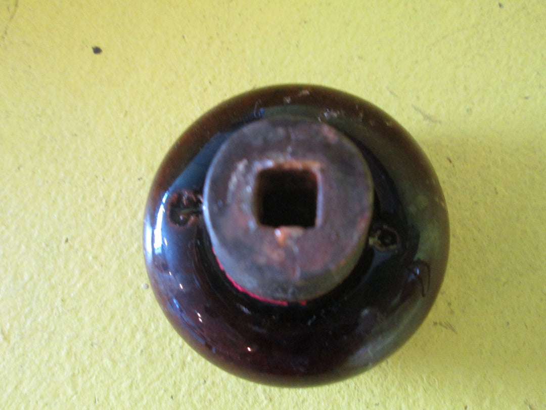 Antique Brown Marble Porcelain Door Knob 50Dai x 40H