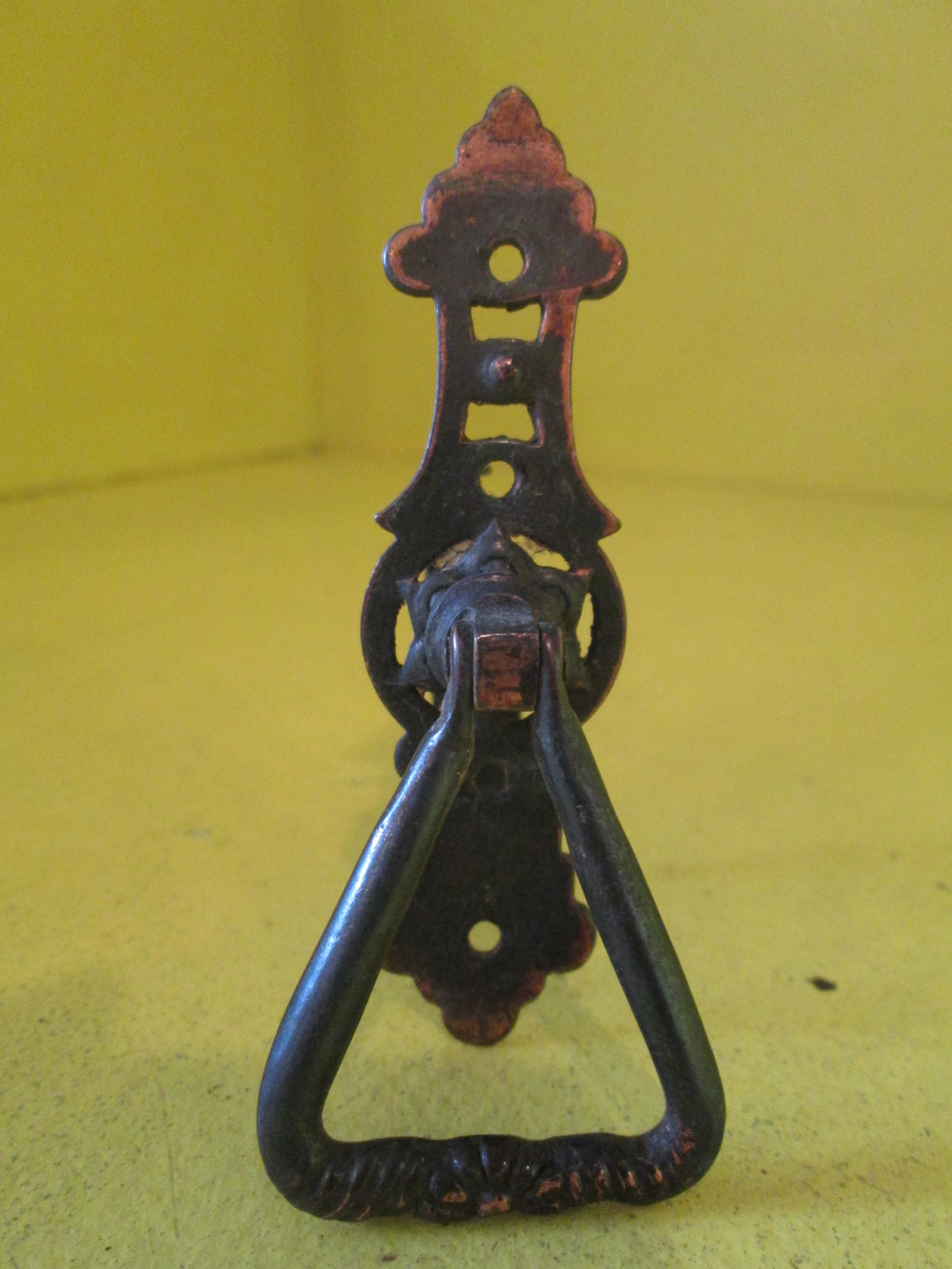 Antique Ornate Hallway Copper Turn Latch Handle 80L x 25W x 40d