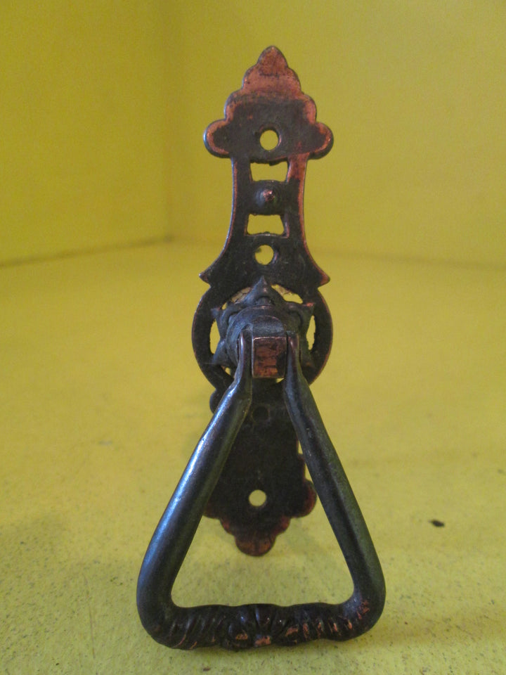 Antique Ornate Hallway Copper Turn Latch Handle 80L x 25W x 40d