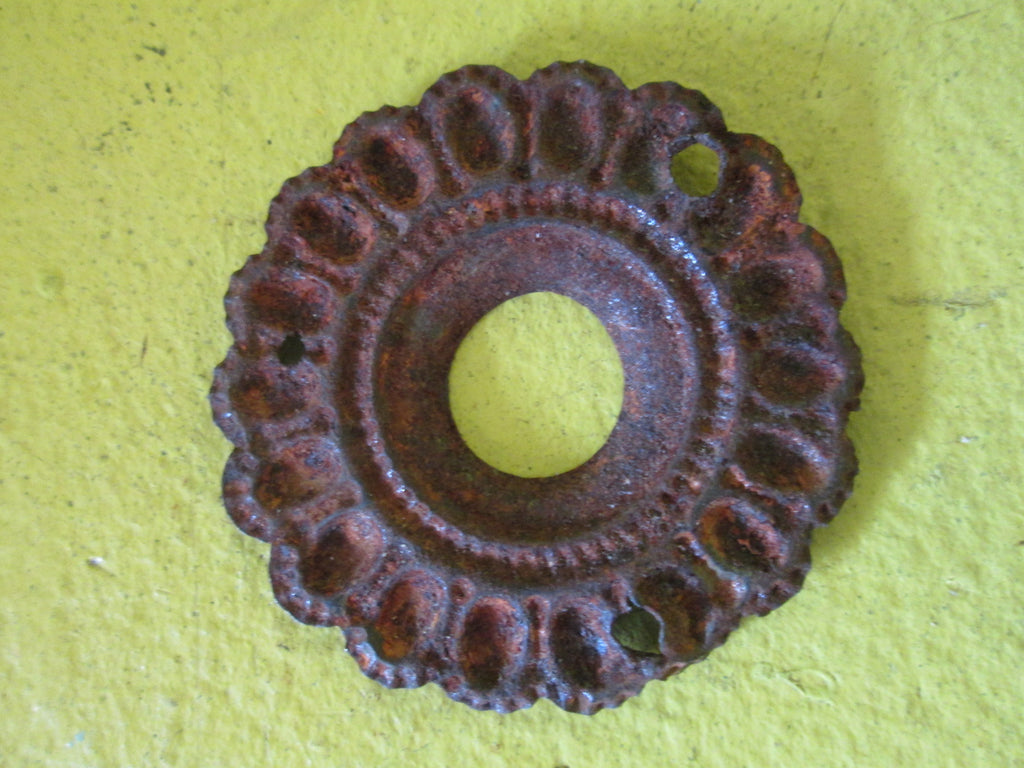 Steel Flower Door Rose Plate 45D x Internal 10 Dis Hole