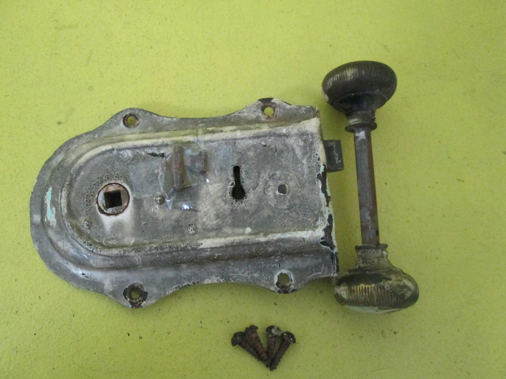 Victorian Rim Lock with Handle 110 Axial - 160L x 110W x 20D/ Handle 45D x 35H